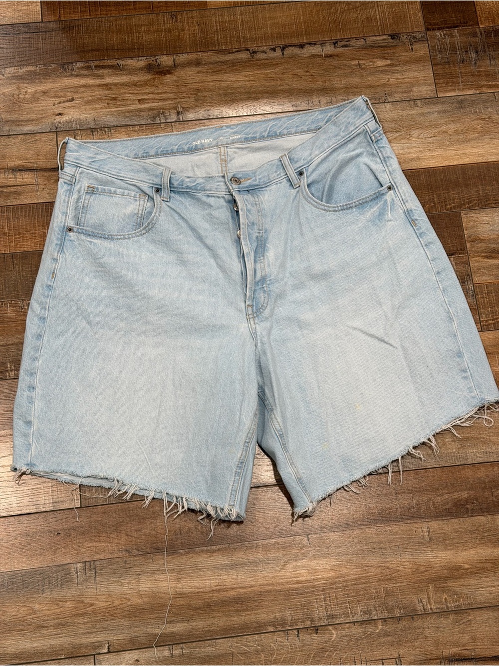 Old Navy Light Blue High-Rise Cutoff Denim Shorts